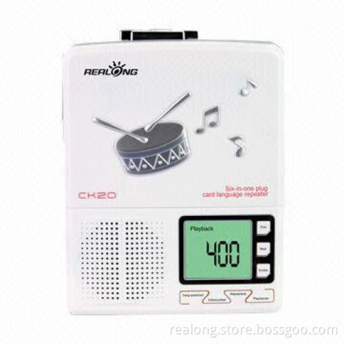 Portable Cassette to MP3 Converter with LCD, 76-108MHz FM Range, 6V DC, 400mA Adapter